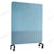 Skrivtavla Lintex Mobile Fabric, 1500x1960mm, Isblå, svart stativ