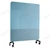 Skrivtavla Lintex Mobile Fabric, 1500x1960mm, Isblå, svart stativ