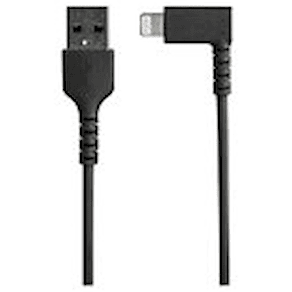 StarTech.com 1m tålig USB-A till Blixtkabel - svart 90°