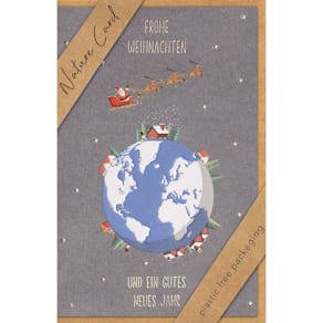 Glückwunschkarte BSB Nature Card Weihnachten, 11,5 x 17 cm, mit U