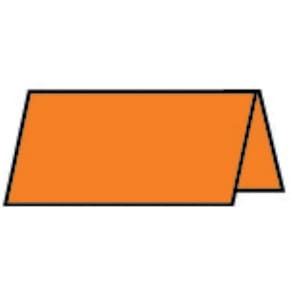 Tischkarte Rössler Paperado, 100 x 100 mm, orange