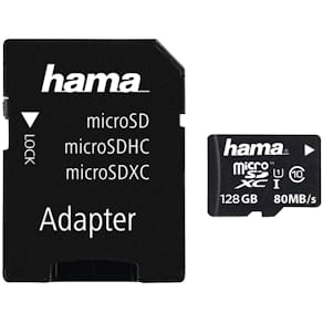 Minneskort HAMA Micro SDHC 128GB CL10