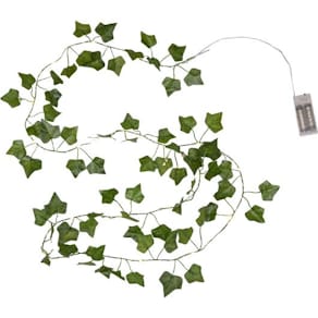 Ljusslinga STAR T LED Ivy timer grön