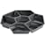 Bakkeindsats Duni Octaview 7 rum, 283x283 mm A-PET, grå, 320 stk