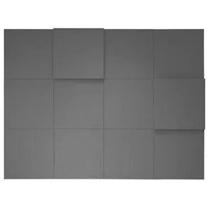 Väggabsorbent 100x100x3 Dox 52-mel.grå