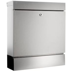 Briefkasten BURG-WÄCHTER Seattle+Box, Edelstahl, silber