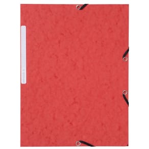 Gummibandsmapp LYRECO A4 3-kl röd 10/fp