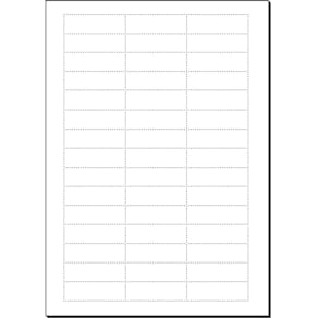 Einsteckschilder Sigel, 4 Blatt, weiß