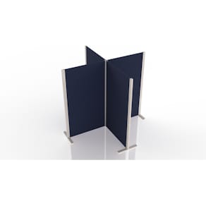 Trennwand magnetoplan Wood Series Akustik, 1800x2100x2100 mm, Fil