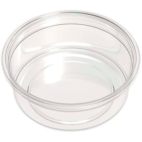 Skål Færch rund Ø117x45 mm PET, transparent, 1-rums, 500 stk