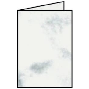 Faltkarte Rössler Paperado, A6 HD, grau marmora