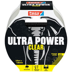 Gewebeband tesa Ultra Power Clear, transparent, 10 m x 48 mm