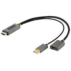 StarTech.com 1ft (30cm) HDMI to DisplayPort Adapter, Active 4K