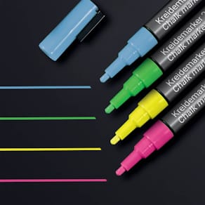 Kreidemarker Sigel, 4 St., 1–2 mm, sortiert