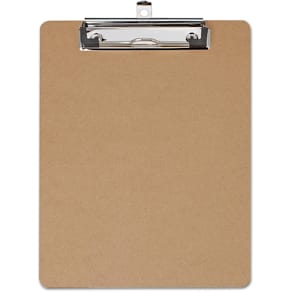 Klemplaat MAUL Basic, hardboard karton, A5 staand, bruin