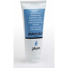 Håndcreme Plum Plutect Dual, beskytter og plejer, rør