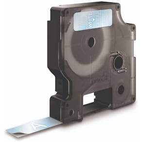 Schriftband DYMO D1, 12 mm x 7 m, weiß auf transparent