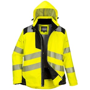Vinterjacka PW382 dam varsel gul/sva XL