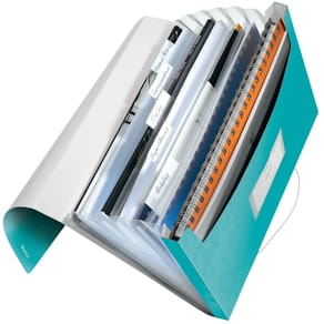 Fächertasche Leitz WOW, A4, eisblau