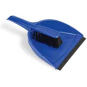 Kehrgarnitur NÖLLE mit Gummilippe, blau