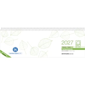 Tischkalender Zettler UWS 1W/1S, quer, 296 x 99 mm, 60 Seiten