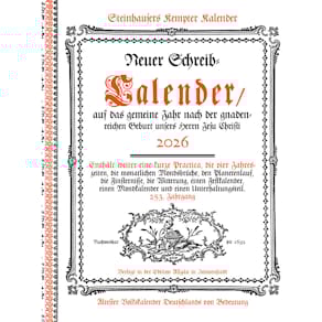 Buchkalender Kempter, 1 Monat/2 Seiten