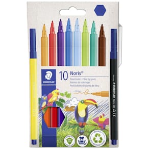 Fiberpenna STAEDTLER 10 färger