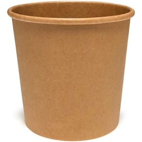 Suppebæger kraftpapir brun, 350 ml Ø90 mm, 500 stk