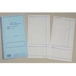 Regnskabsbog Mayland GF2020, 156 x 300 mm, hvid, 33 blade