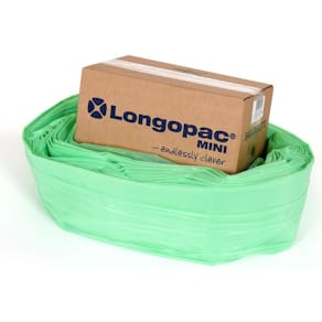 Säckkassett LONGOPAC Mini Bio 40m grön