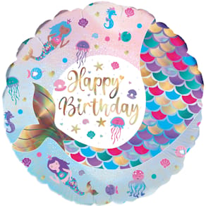 Folienballon OAK TREE Shimmering Mermaid Birthday