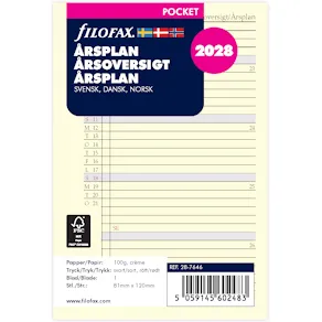 Årsplan Pocket 2028 Svensk/Dansk/Norsk