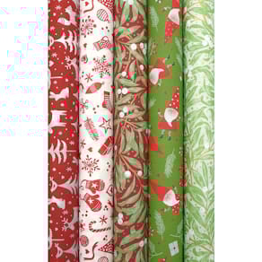 Geschenkpapier BY NATURE, 100% Recycling, 2 m x 70 cm, sortiert