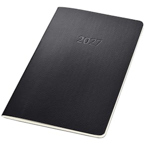 Monatsplaner Heft Sigel 2027, A5, schwarz