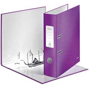 Ordner Leitz WOW, A4, 8 cm, violett metallic
