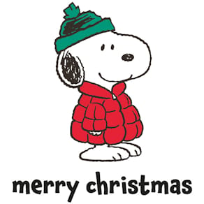 Zelltuchserviette BRAUN + COMPANY Snoopy, Weihnachten