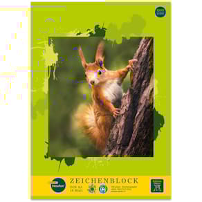 Zeichenblock Dürer Hase, A3, 18 Blatt, 4 Motive sortiert