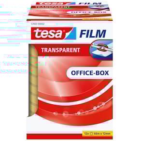 Klebefilm tesa tesafilm®, transparent, 12 mm x 66 m, 12 Rollen