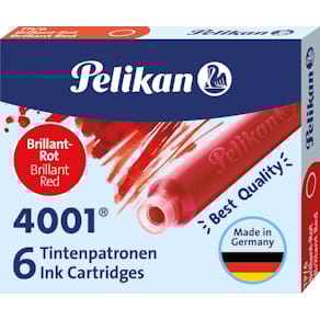 Inktpatronen Pelikan 4001, rood