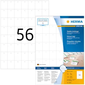 Herma etikett slitstark textil 30x37 (5600)