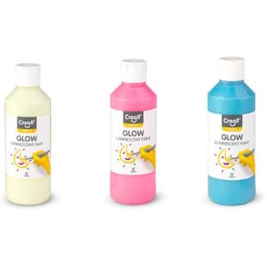 Självlysande färg CREALL 250ml Gul/Grön