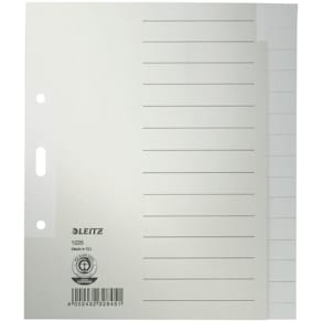 Register Leitz, A5 hoch, blanko, grau