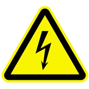 Warnschild MOEDEL Warnung vor elektrischer Spannung, 20 cm SL