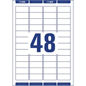 Adressetiketten Avery Zweckform, 45,7x21,2 mm, weiß, 480 Stück