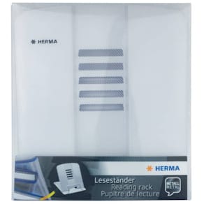 Leseständer HERMA, Metall, weiß