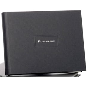 Kondolenzbuch RÖSSLER, schwarz, 40 Blatt, 250 x 190 mm