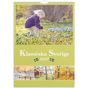 Burde Väggkalender Klassiska Sverige 2027