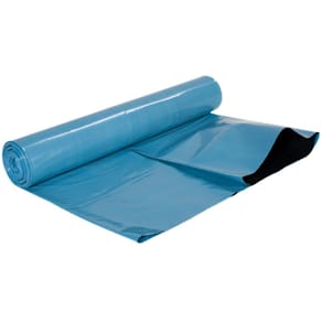 Plastsäck COEX 240L 65my blå/sv 10/rl