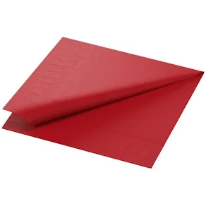 Duni Servett D1-lags 33x33cm Röd, 500st