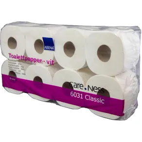 Toalettpapper Classic 2-l vit 8/fp